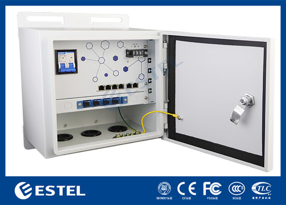 IP55 Zewnętrzny przełącznik PoE Pole Mount Weatherproof Enclosure For Surveillance Monitoring