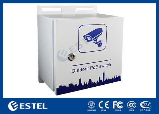 IP55 Zewnętrzny przełącznik PoE Pole Mount Weatherproof Enclosure For Surveillance Monitoring